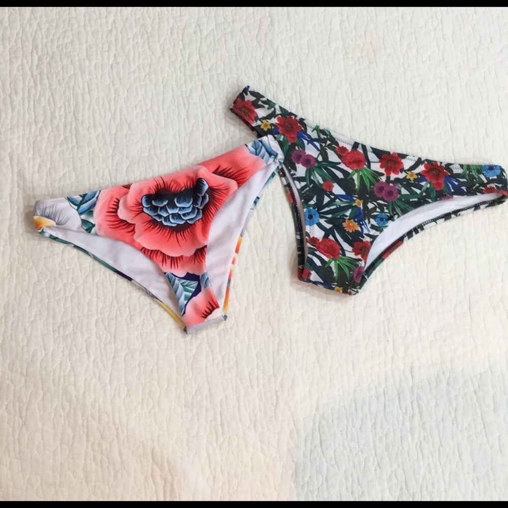 Cheeky bikini bottoms (sold separately)